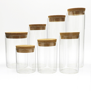 Recipiente Hermético para Decoración Navideña y de Pascua, Portavelas, Frasco de Vidrio Transparente para <span class=keywords><strong>Velas</strong></span>, Frasco para Aceites Aromáticos con Tapas de Corcho - Product Image 6