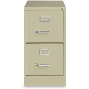 Alera Putty Two-<b>Drawer</b> Economy Vertical <b>File</b> Letter-Size 15 X 26.5 X 28.37 Metal <b>Drawers</b> - Product Image 1