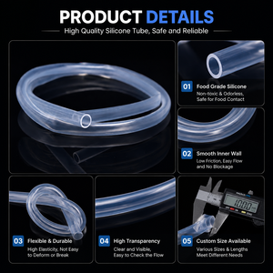 <span class=keywords><strong>Tuyau</strong></span> en silicone de qualité <span class=keywords><strong>alimentaire</strong></span>, résistant aux hautes températures, flexible, renforcé, pour applications industrielles, automobiles, fournitures OEM - Product Image 5
