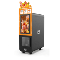 Máquina Expendedora de Smoothies, Licuadora de Batidos de Una Sola Taza, Totalmente Automática, con Código QR, Tarjeta de Crédito, Acero Inoxidable, Agua Electrolizada