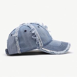 Casquette de baseball unisexe haut de gamme en coton 100% à 6 panneaux, légère et respirante, style décontracté, réglable, pour l'extérieur, effet délavé - Product Image 2