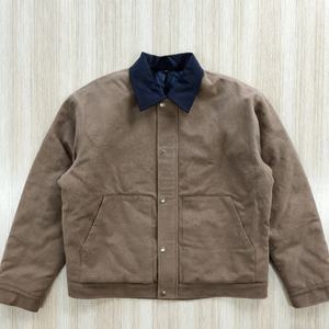 Chaqueta de Trabajo para Hombre, Éxito de Ventas Otoño/Invierno del Fabricante - Lona Marrón Retro, Cierre de Botones Resistente y Bolsillo Grande - Product Image 1