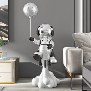 รูปปั้นเรซินตกแต่งห้องนั่งเล่นนักบินอวกาศ,ของตกแต่งบ้านเทรนด์การตกแต่งรูปการ์ตูนนักบินอวกาศ - Product Image 5