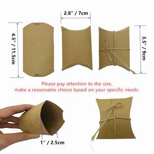 Boîte à dragées en papier kraft personnalisée avec nom de marque, réutilisable pour bonbons <span class=keywords><strong>et</strong></span> petites entreprises - Product Image 4