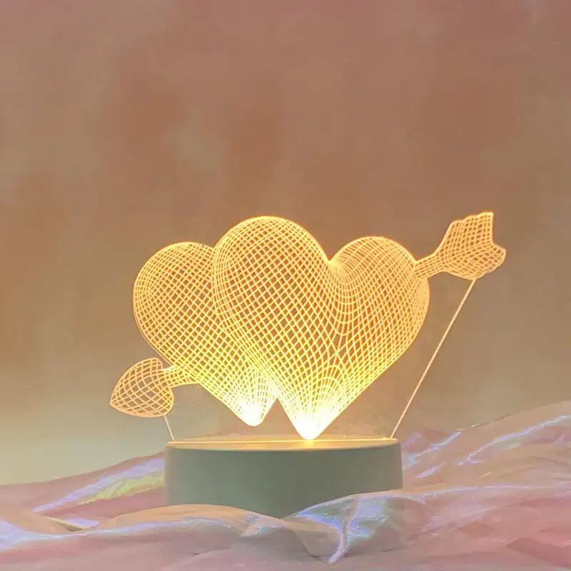 Mu Hot Sale Effect Acryl 3d Decoratie Led Illusie Lamp Met Hoge Kwaliteit