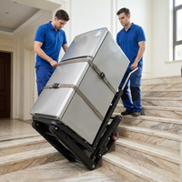 Chariot à escaliers électrique robuste de 400 kg, alimenté par batterie au lithium 48 V, pliable, pour le shopping et les outils, moteur 800 W