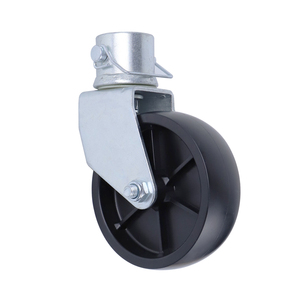 <span class=keywords><strong>Roue</strong></span> pivotante de remplacement pour cric de remorque 6 x 2 pouces, capacité 1200 lb, en acier au carbone robuste - Product Image 1