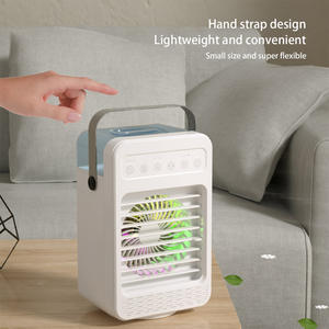แอร์คูลเลอร์ขนาดเล็กแบบพกพาพร้อมพัดลม3ระดับพัดลมไอน้ำแบบชาร์จไฟได้พัดลมไอน้ำเย็นขนาดเล็กสำหรับตั้งโต๊ะ - Product Image 5