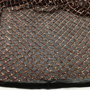 Стрейчевая ткань, Черная кружевная ткань с вышивкой блестками, низкая цена, ткань с блестками, кружево для свадьбы - Product Image 6