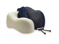 Coussin d'oreiller en mousse à mémoire de forme pour sieste de bureau conçu sur mesure repose-cou doux en forme de U pour avion, camping, hôtel de soins infirmiers, tricoté