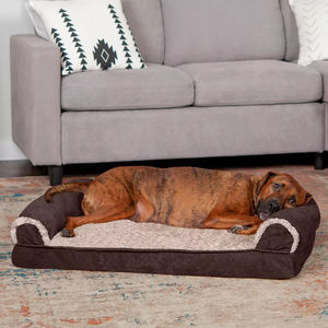 Großhandel Geräumiges weiches zweifarbiges Schlafs ofa Hunde bett für das persönliche Sofa Ihres Haustieres - Product Image 6