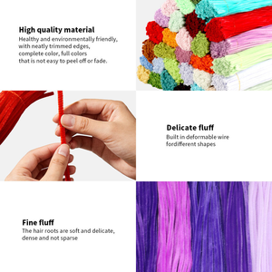 100 Piezas/Lote de Limpiapipas de Colores Schneier, Juguete <span class=keywords><strong>Educativo</strong></span> DIY, <span class=keywords><strong>Material</strong></span> de Poliéster, Modelo QH4005 - Product Image 4