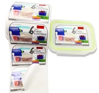 Étiquettes alimentaires amovibles pour récipients Étiquettes de cuisine effaçables pour organiser les étiquettes de congélateur pour bocaux