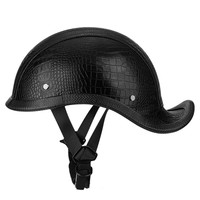 BYB/RNG BY-116 Moto Vintage casque moto accessoires mode casque vintage cuir casque d'équitation