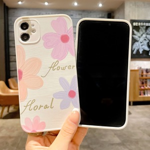 Beautiful Flower Design Soft Silicone Shockproof Glossy <strong>Side</strong> Phone Case For <strong>iphone</strong> 12 Pro Max - Product Image 2