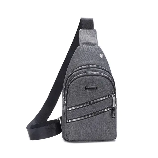 Retail Chest Bag Small Canvas Chest Pack Men Women Crossbody Bags Hip Hop Streetwear Business Fanny Pack Multifunction Mini Bag