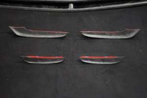 High Performance AE Style Forged Carbon Fiber Front Lip Diffuser Front Canards BODY KIT Fit for BENZ CLA45S CLA45 2020+// - Product Image 4