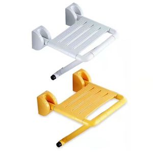 Tabouret de bain pliable en acier inoxydable, antidérapant, capacité de 200 lb, pour personnes âgées, handicapées, femmes enceintes, utilisation sous la douche ou aux toilettes - Product Image 2
