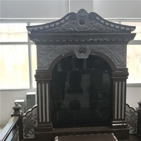 Pierre tombale en granit noir de Chine, grande pierre tombale en granit, monument funéraire, cimetière, mausolées