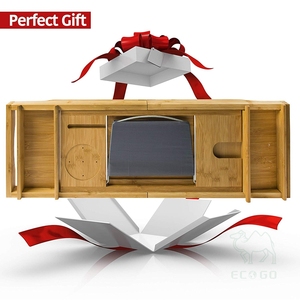 Natural Wooden Bamboo <b>Bathtub</b> Luxury Bath <b>Caddy</b> <b>Tray</b> - Product Image 5
