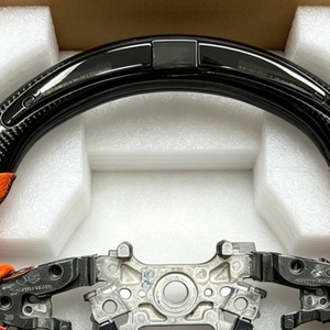 Volante Personalizado <span class=keywords><strong>de</strong></span> Fibra <span class=keywords><strong>de</strong></span> Carbono Negra para Honda Accord, Base Plana para el Accord <span class=keywords><strong>de</strong></span> Décima Generación con LED Deportivo - Product Image 3
