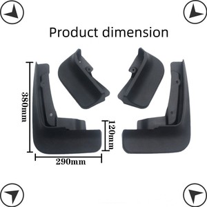 Garde-boue pour VW Volkswagen Transporter Caravelle <span class=keywords><strong>Multivan</strong></span> <span class=keywords><strong>T5</strong></span> T6 T7 garde-boue garde-boue <span class=keywords><strong>accessoires</strong></span> anti-éclaboussures - Product Image 2