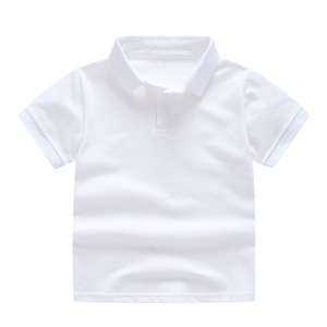 Grande Vente Nouveau Style Été Enfants Garçons Filles Polos pour Enfants Logo Personnalisé Vierge T-Shirts Unis Polos pour Enfants - Product Image 4