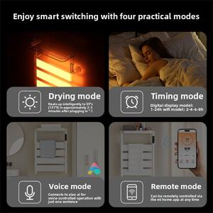 <span class=keywords><strong>Toallero</strong></span> Eléctrico Inteligente con <span class=keywords><strong>Panel</strong></span> Grande, Compatible con Xiao Ai y Mi Jia, de Aleación de Aluminio con Acabado Espejo Pulido para Baño, 5 Años de Garantía - Product Image 6