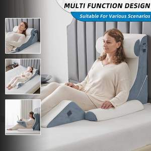 Wedge Portable Relax Lecture Oreiller <span class=keywords><strong>Lombaire</strong></span> <span class=keywords><strong>Dos</strong></span> Lit Les Positions D'oreiller Wedge Ensemble Médical Pour Le Jeu Dormir Après La Chirurgie - Product Image 4