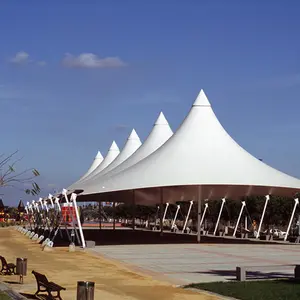 PVC Tensile Fabric Tent Membrane Structure Shelter Park Membrane Structure Fabric 950GSM Flame Retardant PVC Tarpaulin