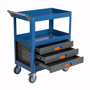 รถเข็นเครื่องมือขนาดใหญ่พร้อมลิ้นชัก 3 ชั้น คุณภาพสูง ถอดประกอบได้ ปรับแต่งได้ รองรับ OEM - Product Image 1