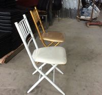 Chaises Chiavari pliantes en fer modernes, bon marché, en gros, pour les mariages et les fêtes