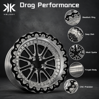 Jantes forgées légères haute performance 3 pièces, design 10 rayons Beadlock pour Ford RAM Toyota 4x4