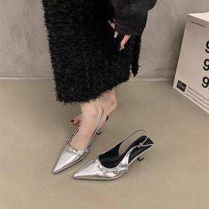 Zapatos de Tacón Alto con Plataforma Impermeable de Tacón Grueso, Estilo Coreano, Moda Nueva, Zapatos de Cuero Genuino para Mujer, Zapatos Individuales - Product Image 2