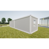 Casa Contenedor Modular de Lujo para Tienda, Restaurante o Vivienda, Casa Prefabricada Ensamblada con Ventanas de Vidrio