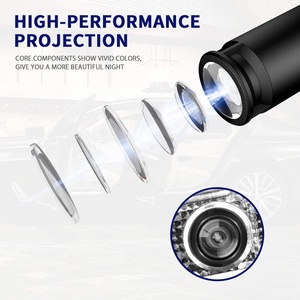 Luces LED para Logotipo de Coche, Proyector de Luz <span class=keywords><strong>Fantasma</strong></span> para Puerta, Accesorios de Bienvenida, Lámpara de Emblema para Dodge Avenger Charger - Product Image 4