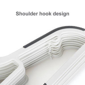 Heavy Duty Dry Wet Kleiderbügel Großhandel Kunststoff Kleiderbügel 50er Pack mit rutsch festen Pads - Product Image 4