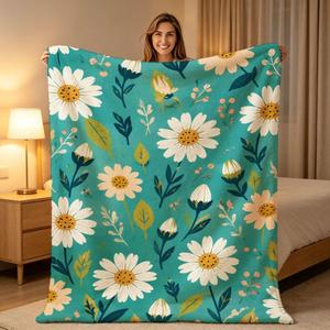 Halloween <b>Pumpkin</b> <b>Skeleton</b> Flannel Blanket Throw Blanket Nap Blanket Halloween Decor Fall Decor Fade Resistant Lightweight - Product Image 1