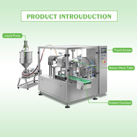 Emballage rotatif multifonctionnel pour sacs debout Sachets de jus de mangue et de raisin Machine d'emballage de sacs de forme spéciale doypack