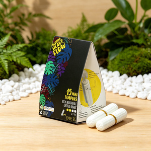 Produits en gros en vrac Chine Marque privée Fournisseur de tampons et serviettes hygiéniques biologiques <span class=keywords><strong>sans</strong></span> produits chimiques Tampons <span class=keywords><strong>sans</strong></span> applicateur - Product Image 5