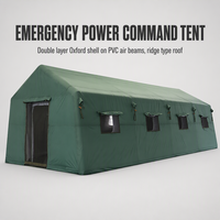 Tente de secours gonflable vert olive, abri de secours utilitaire, déploiement rapide, imperméable 3000 mm