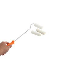 Rouleau de peinture industriel DIY mini 4 pouces pas cher de Chine avec long manche en plastique pour peinture OEM