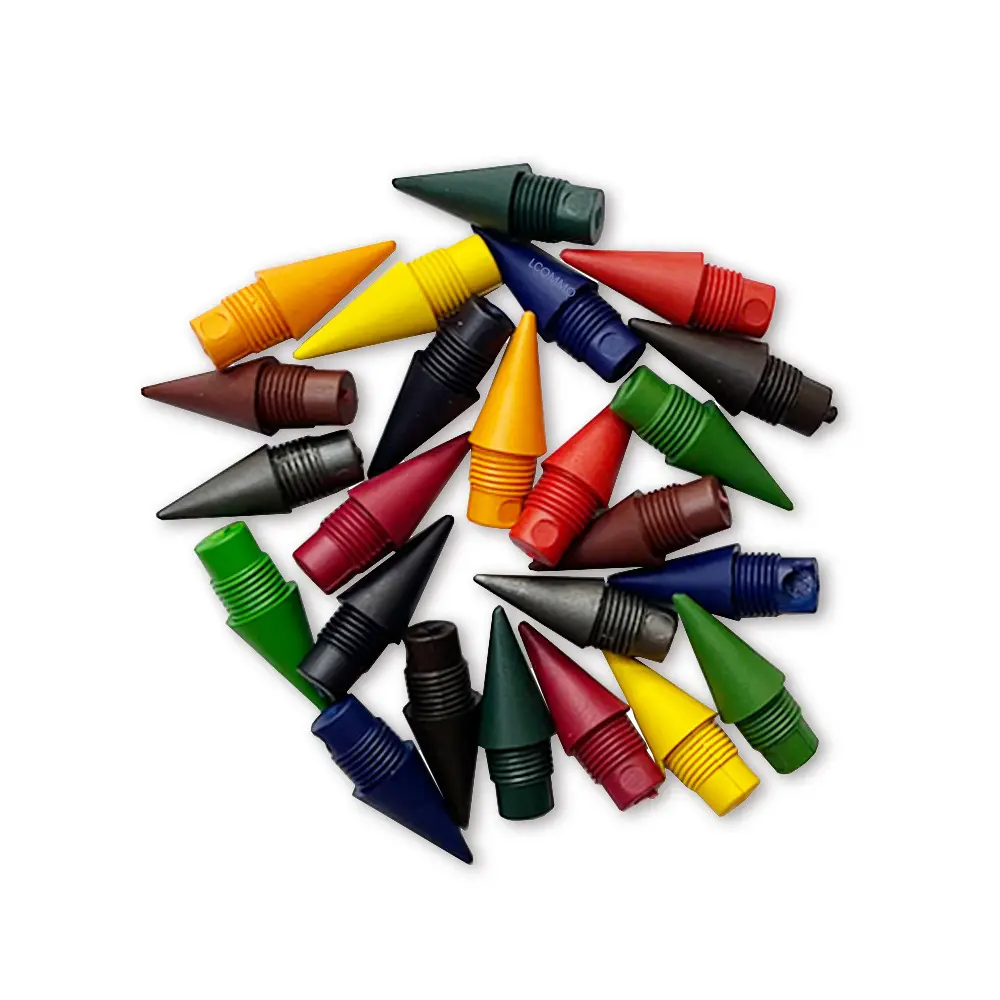 12 Farben Endless No Lead Pencil Nibs Bunte Everlating Infinite Austauschbare Nibs für Eternal Pencil