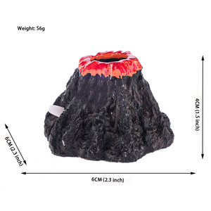 Levana Ornement volcanique écologique en pierre à petites bulles pour aquarium, simulation de paysage, <span class=keywords><strong>table</strong></span> de <span class=keywords><strong>sable</strong></span> volcanique en résine - Product Image 5