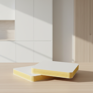 Panneau stratifié PVC jaune imperméable 4x8 pieds sur mesure pour armoires de cuisine - Usine Oufei Group - Product Image 1