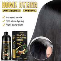 Échantillon gratuit Fabricant arabe Herbes naturelles instantanées Biologiques 3 en 1 500ml Vente en gros Colorant foncé Colorant noir Shampooing pour cheveux