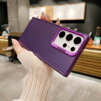 Étui de téléphone transparent mat antichoc de luxe avec impression personnalisée couleur bonbon pour S26 S26 Plus S26 Ultra S26 Edge
