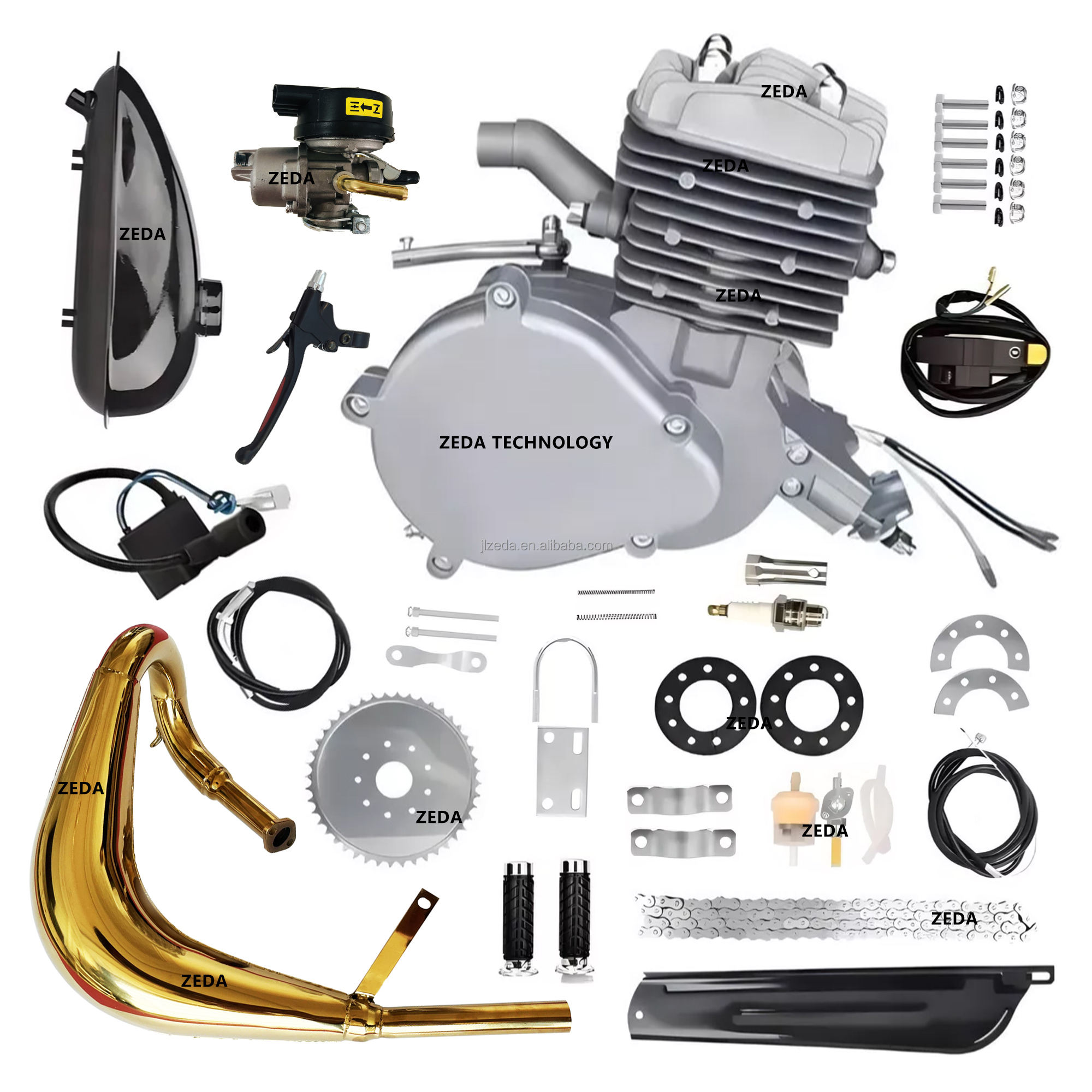 Zeda 80 Cheap Stroke Bicycle Engine Kit 80cc Motor Performance