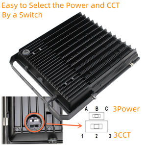 Projecteur extérieur <span class=keywords><strong>GENERGY</strong></span>, nouveau design, 150 lm/W, aluminium, IP66, 240 W, éclairage LED avec cadre noir, homologué CE, SAA, ETL - Product Image 5