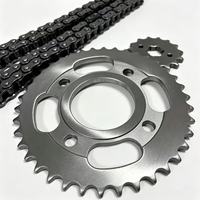 Kit Rantai Sprocket Motor Berkualitas Tinggi 428H-100L, Sprocket Belakang 38T, Sprocket Depan 15T, Set Rantai Penggerak Lengkap untuk Motor Trail